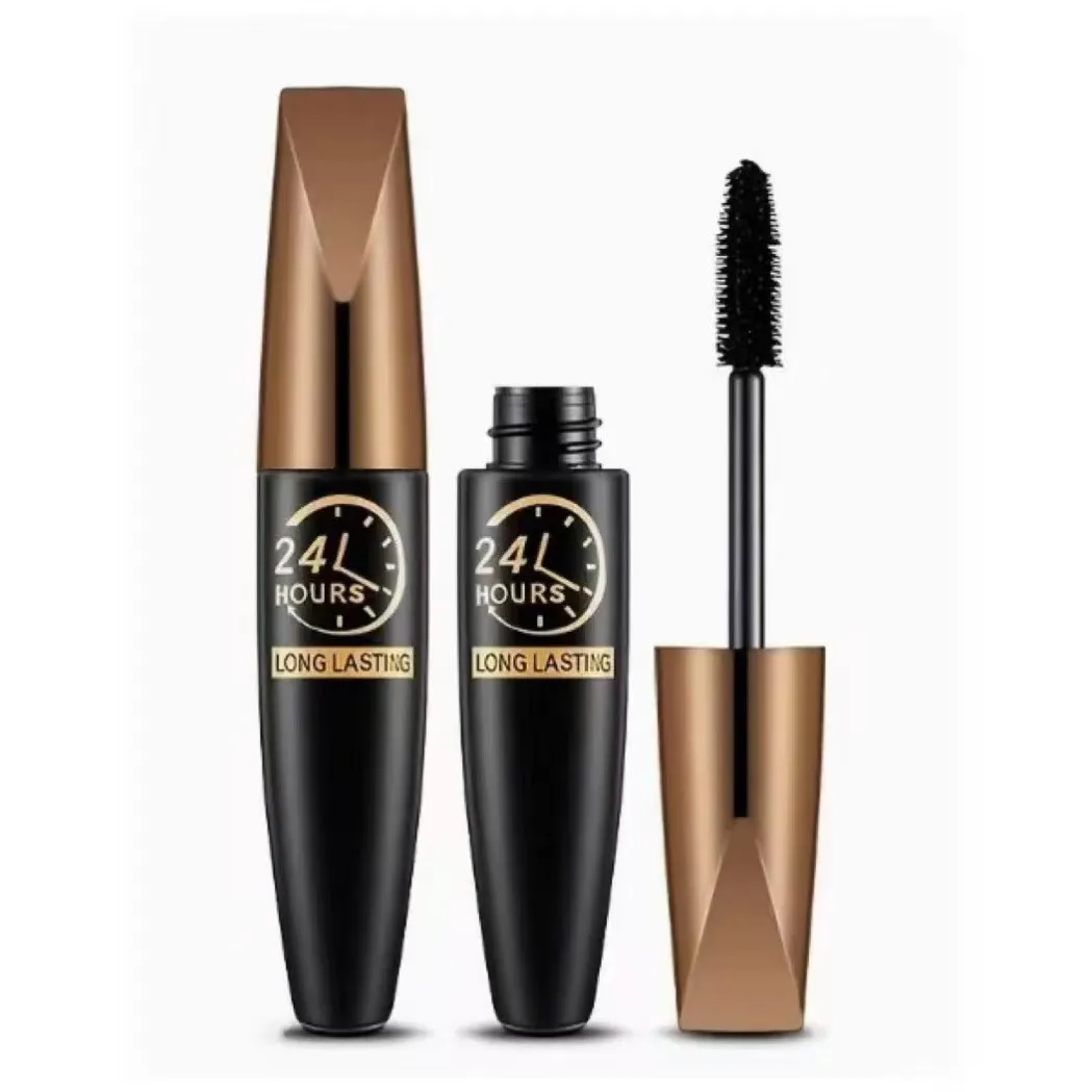 Rímel preto 5d à prova d'água, alonga os cílios, extensão de fibra de seda, maquiagem para os olhos para mulheres, cosméticos, maquiagem coreana — image 4