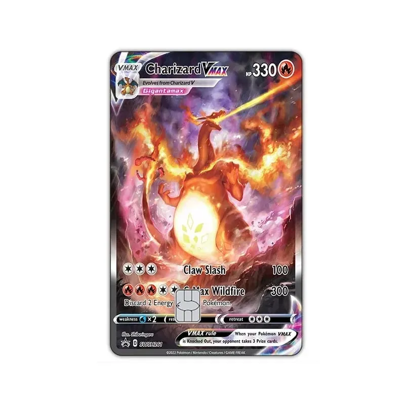 Credit Card Skin Sticker Anti-degaussing Anime Charizard Stickers for VISA JCB MasterCard and Other IC Cards — image 15