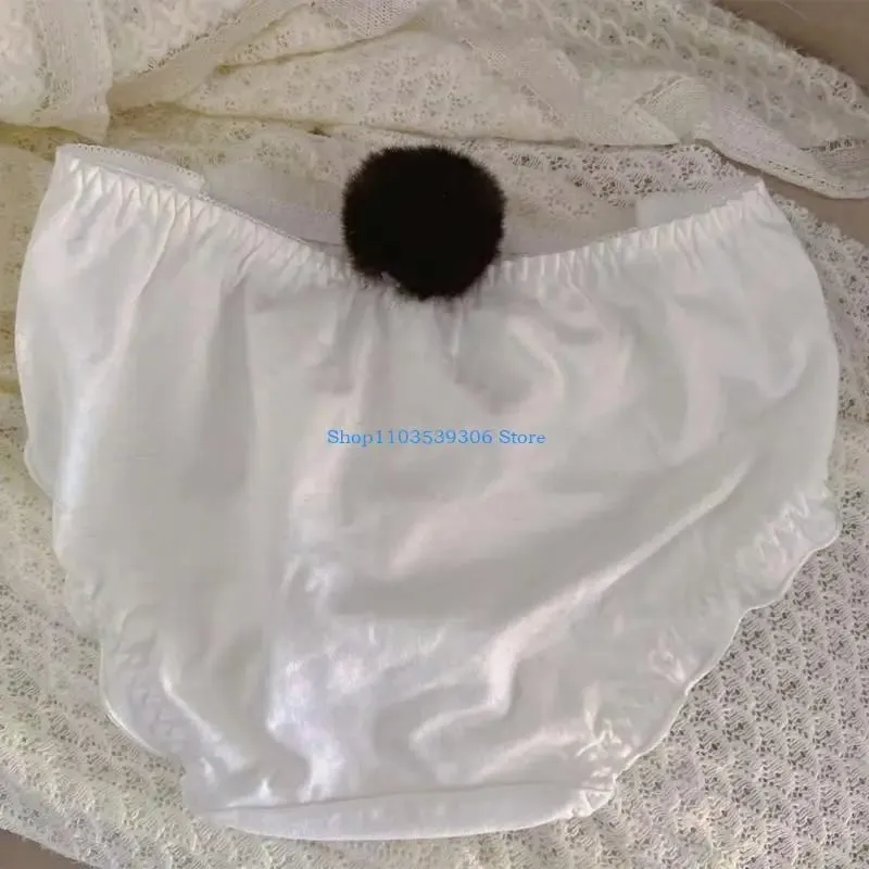 400A Women's Cartoon Panda Animal Cosplay Underwear Anime Furry Wireless Bra and Panty Set Japanese Plush Lingerie Intimates