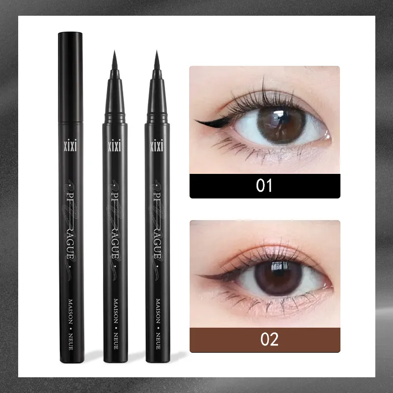 2 Colors Eye Makeup Liquid Eyeliner Long Lasting Waterproof and Non Fading Beauty Make Up Tools Quick Dry Non Halo Dye Eyeliner — image 5