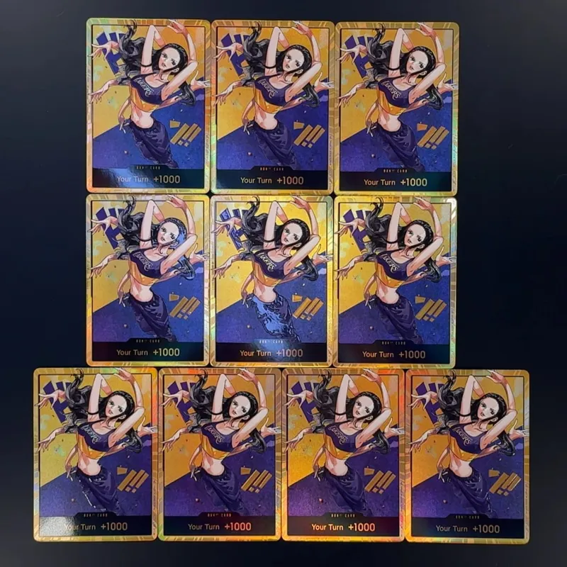 One Piece OPCG English Golden Holographic 3D Textured DON card Straw Hat Crew x Lakers DON card Anime Collectible Cards — image 13
