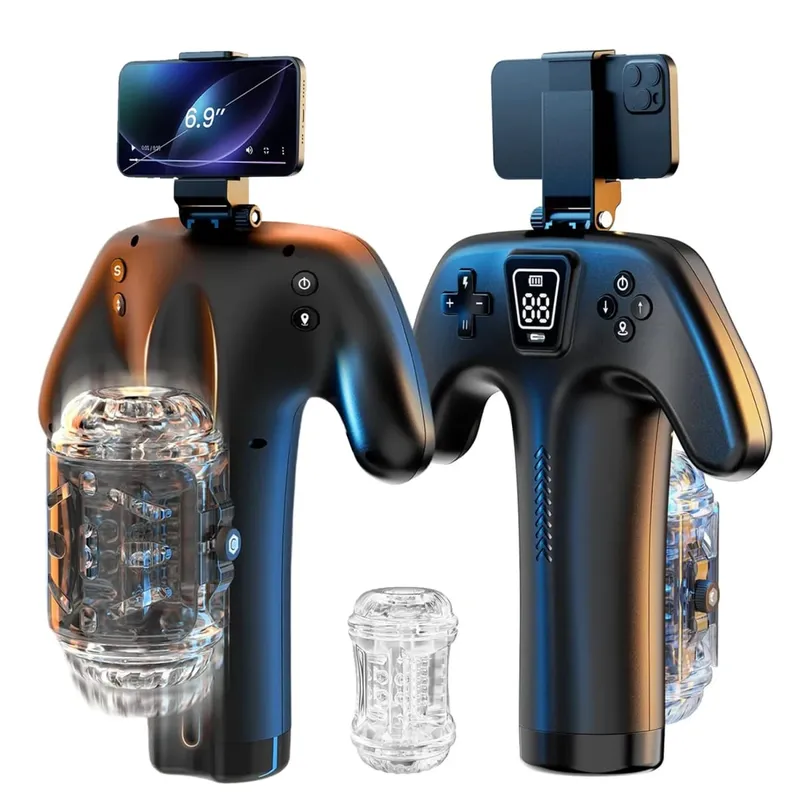 Automatic Thrusting Masturbator Blowjob Sex Machine Male Masturbation Stroker with Phone Holder Sex Toys For Men