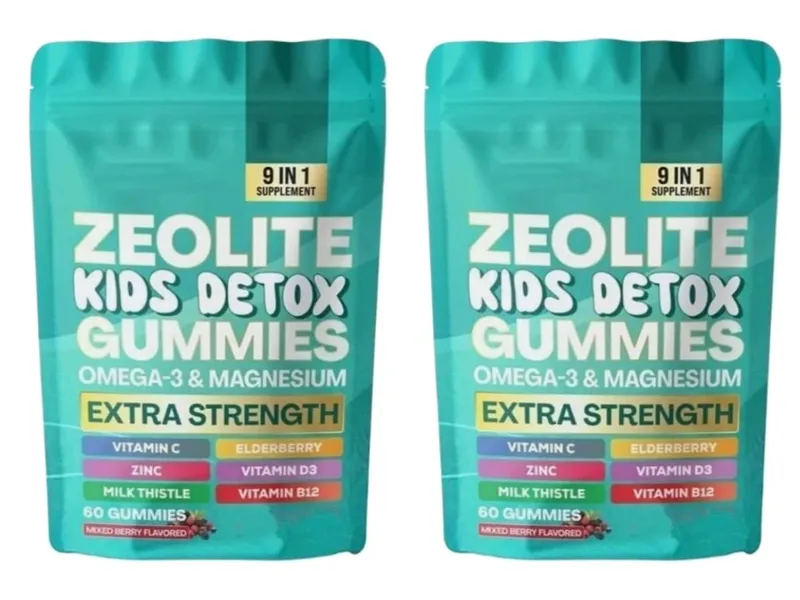 Zeolite Gummies 60 Count Naglalaman ng Multivitamin Omega-3 Magnesium at Elderberry Support Detoxification at Immune System Health — image 8