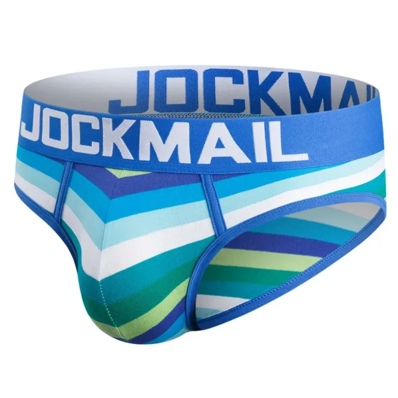 Jockmail Sexy Men's Underwear Briefs Cotton Low Rise Underpant Net yarn Lace, Breathable Summer Shorts calzoncillos hombre slip — image 36