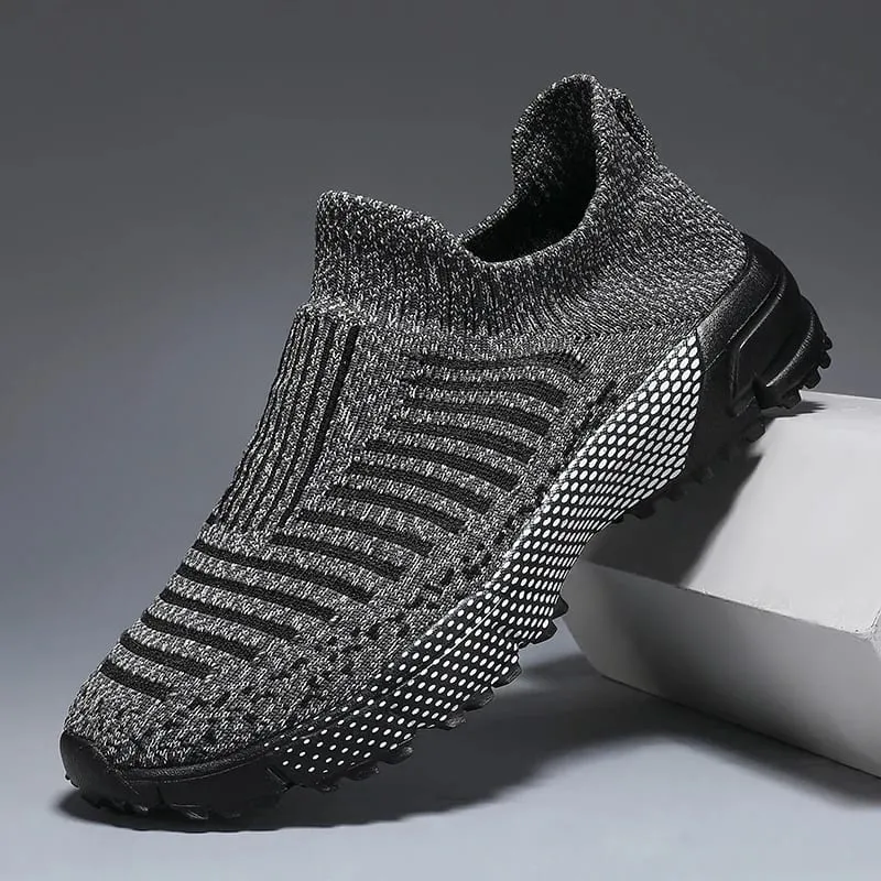 Men Sports Running Black Jogging Shoes Casual Sneakers Outdoor Breathable Mesh for Women Light Shock-absorption Black Tennis — image 5