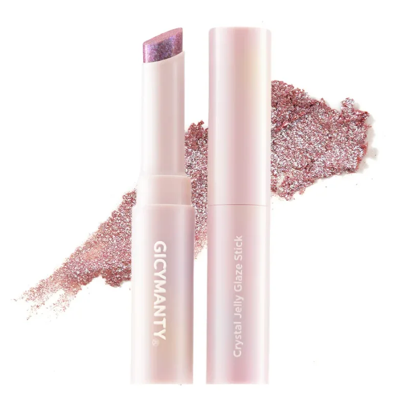 Jelly Eyeshadow Stick Holographic Pearl Shimmer and Delicate Glitter for Eye Brightening Long-Lasting Eyeshadow Highlight Stick — image 9