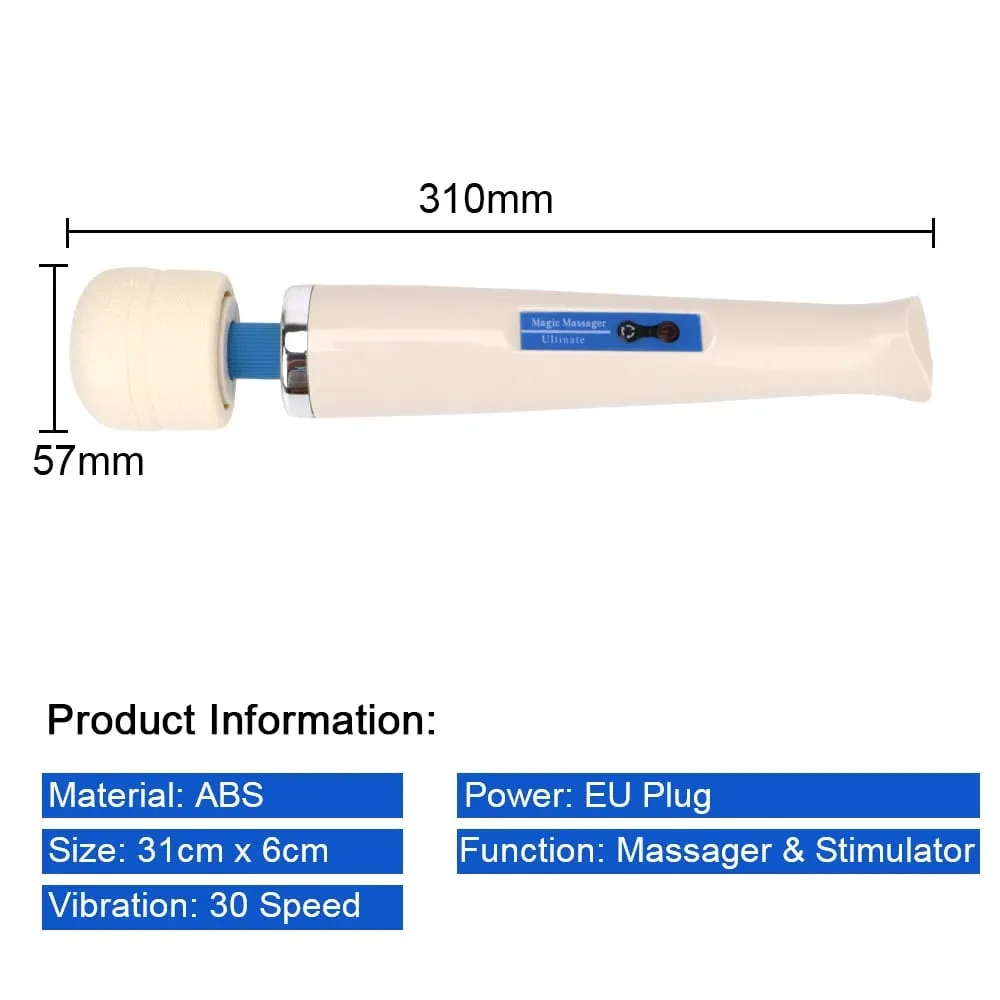 Wired Magic Wand Strong Vibration Big Vibrators For Women Breast Enlargement Clit Nipple Stimulator Sex Toys Female Masturbator — image 5