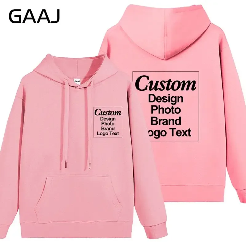 High Quality Custom Hoodie Cotton Sweatshirt Print Embroidery Brand Logo Text Photo Design Men Women Famliy Team Clothing 300g — image 61