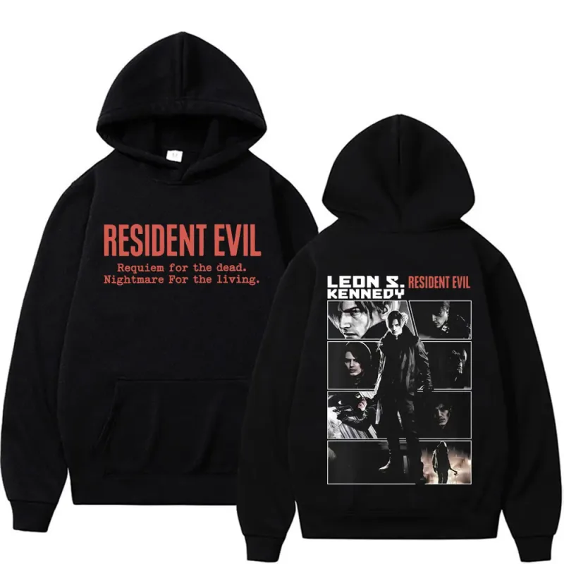 Limited Leon Kennedy Sweatshirts Resident Evil Requiemm Hoodie Pullovers Men Women Fashion Casual Fleece Cozy Hoodies Streetwear — image 1