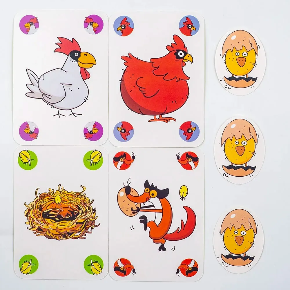 Heiße Brettspiele Chicken Chiu Chiu Brettspiel Piou Piou Casual Party Kartenspiel Intellektuelles Spielzeug Geschenke 10,5 * 7,5 cm