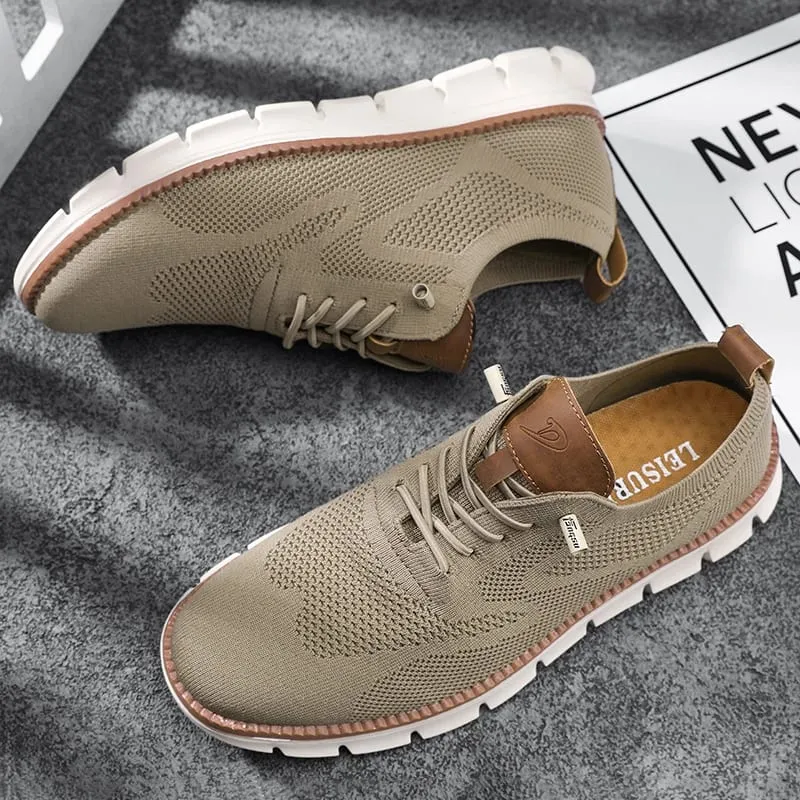 Men's Casual Dress Shoes Fashion Walking Sneakers Mesh Business Oxfords Work Lightweight Soft Sole — image 11