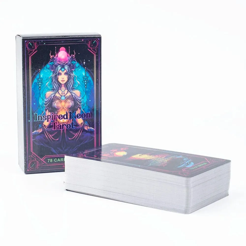 Lấy Cảm Hứng Từ Neon Tarot Bộ 78 Lá Bài Tầm Nhìn Tiếng Anh Phiên Bản Bói Toán 10.3X6Cm Bảng Chơi Trò Chơi Và Bói Toán — image 4
