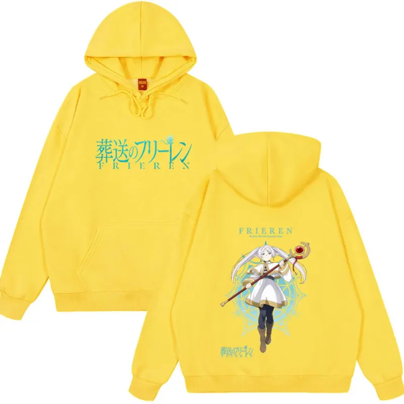 Vintage Wear Anime Frieren: Beyond Journey's End Frieren Graphic Tops Men Women Fashion Long Sleeve Casual Streetwear Funny Tops — image 15