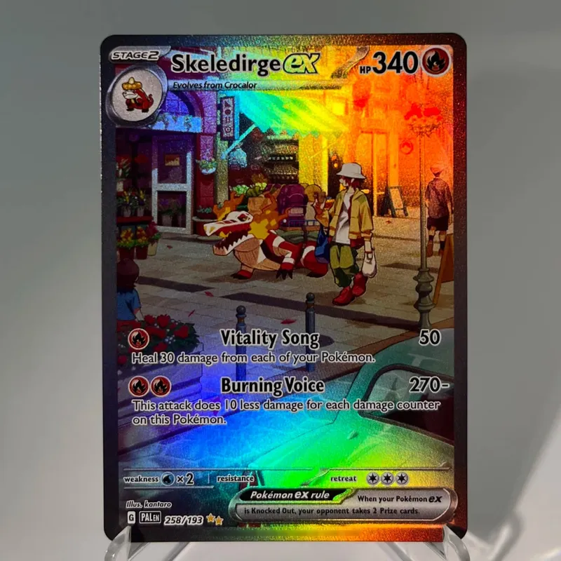 OBF PAL ASR Cards PTCG4-B EX Rainbow Ninetales Cleffa Charizard Rare Collection Battle Toys Gifts for Hobbies — image 24