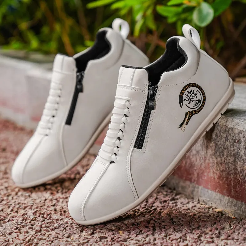 Vielseitige, bequeme Low-Top-Herrenschuhe mit Reißverschluss für Outdoor-Wanderungen und Freizeitsportarten. — image 2