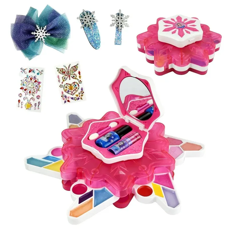 Mädchen Pretend Play Make Up Kit Prinzessin Spielen Mit Spielzeug Waschbar Ungiftige Kosmetik Make-Up Set Geschenke Für Mädchen Kinder — image 7
