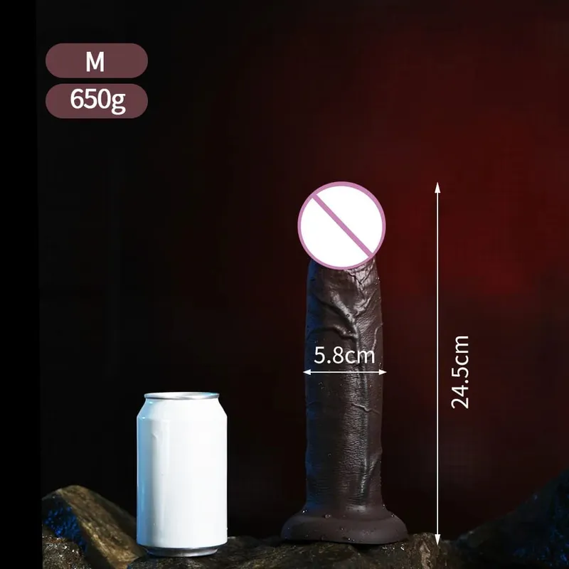 Super Realistic Long Dildo Soft Silicone Anal Dildos Strapon Dick Butt Plug Masturbator Penis Adult Sex Toys for Men Women — image 15