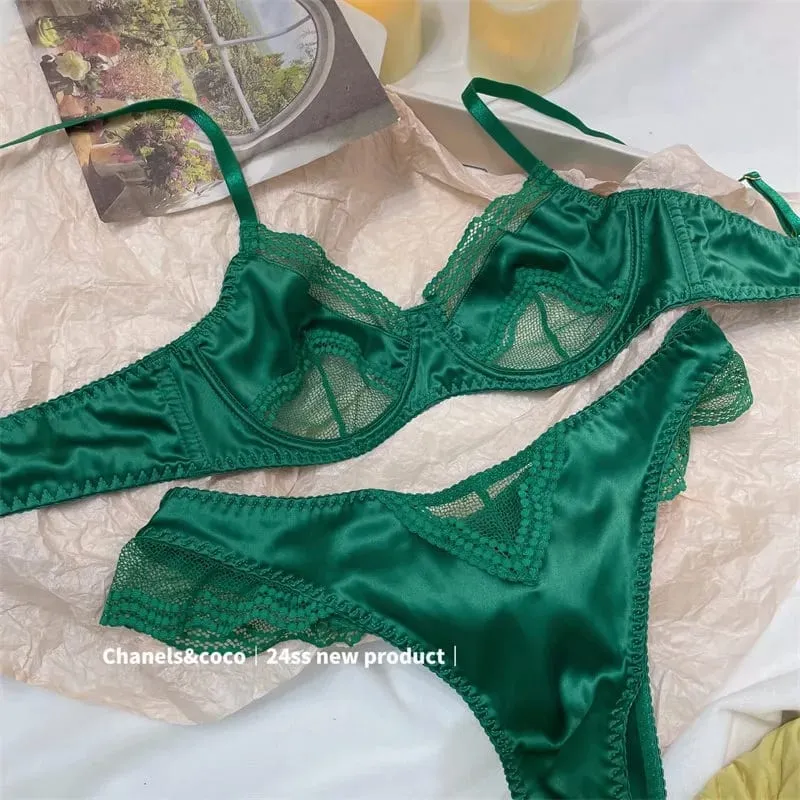 Lightweight French Embroidery Lace Push Up Bra for Summer Breathable Sexy Gathering Underwear Comfortable Fit for Women S-xl — image 3