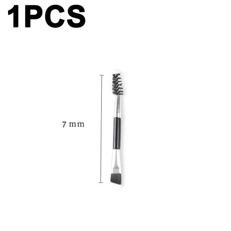 Double-headed Angled Eyebrow Brush Eyelash Comb Propesyonal na Makeup Brushes para sa Brow Eyelash Extension High Quality Eye Brushes — image 11