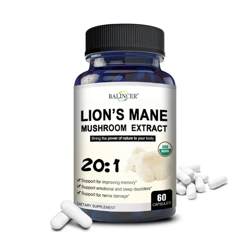 Lion's Mane Mushroom Capsules - Strengthens The Brain Memory and Cognition Improves Mood and Sleep Quality Supplements — image 9