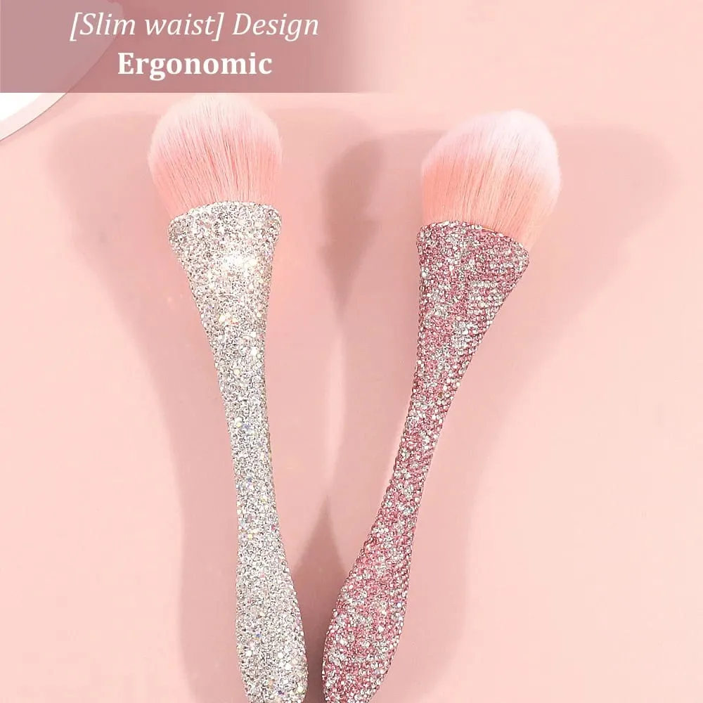 1PCDiamond Handle Makeup Brush LoosePowder Brush BlushBrushes Professional Small Waist Beauty Cosmetics Tools Brochas Maquillaje