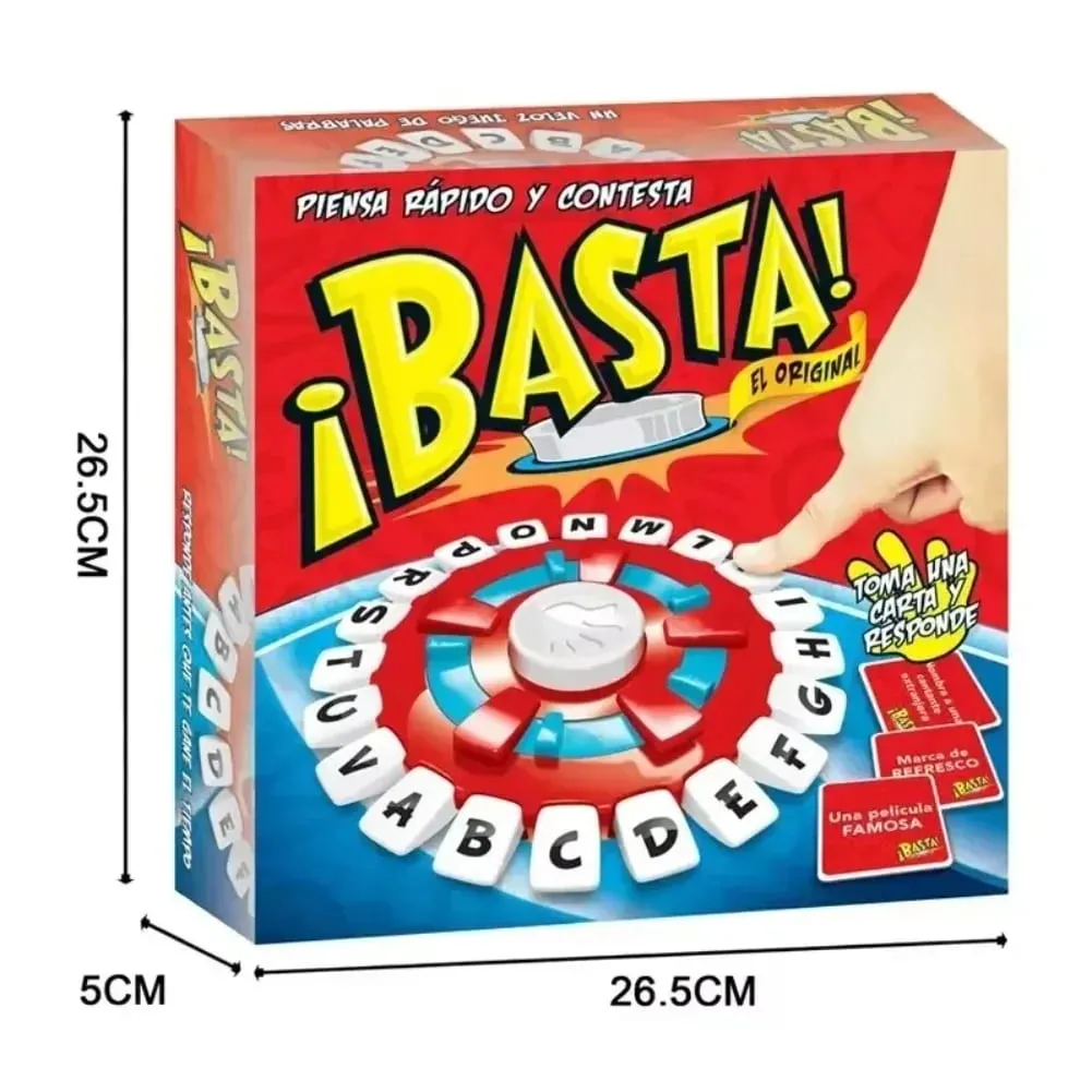 New Model Basta Spanish Word Game Interactive Letter Pressing Board Game for Family Fun and Learning Activities — image 6