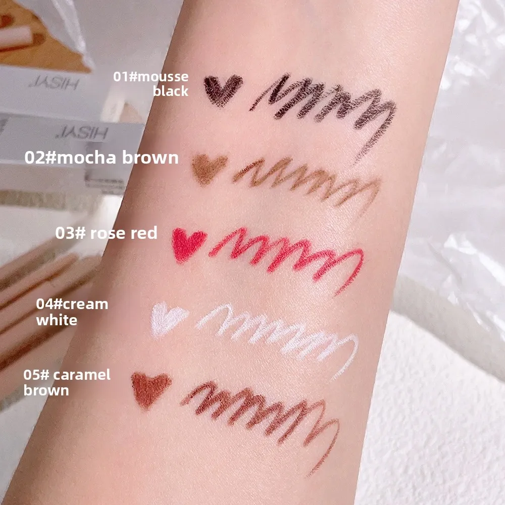 Ultra-fine Matte Red Gel Eyeliner Pencil Brown Under Eye Liner Pen Waterproof Matte Aegyosal Lying Silkworm Eyes Makeup — image 7
