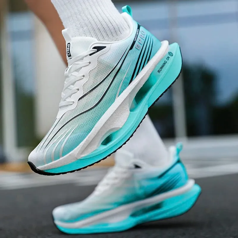 Men's Sports Shoes Carbon Plate Running Shoes Male Marathon Sneakers Racing Shock-absorbing Athletics Training Shoes for Women — image 5