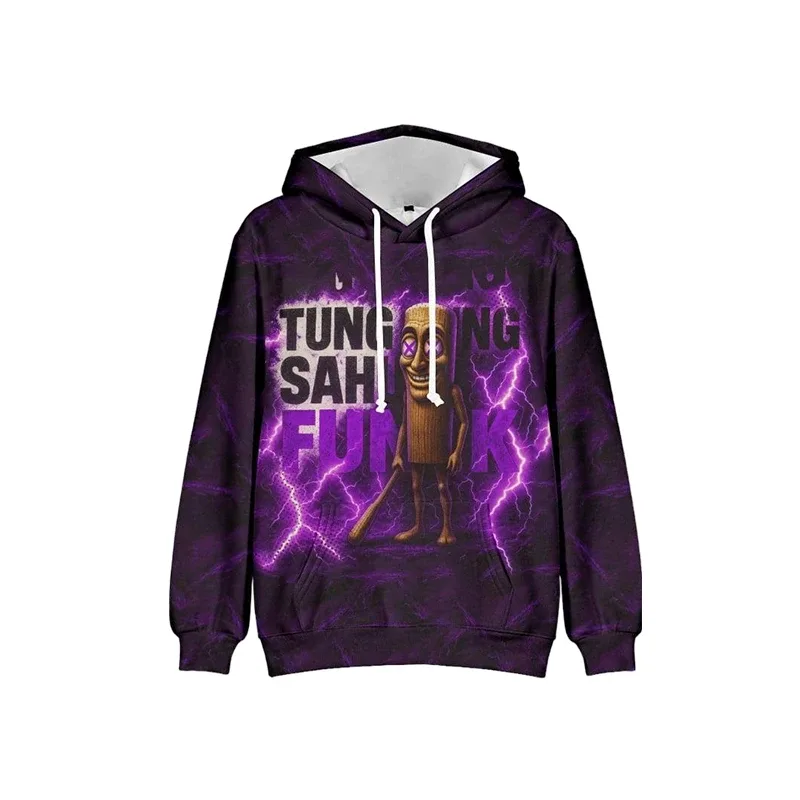 Tung Tung Tung Sahur Funny Baseball Bat Meme Hoodie Men's Fashion Humor Style Graphic Sweatshirts Harajuku Fashion Kids Hoodies — image 7