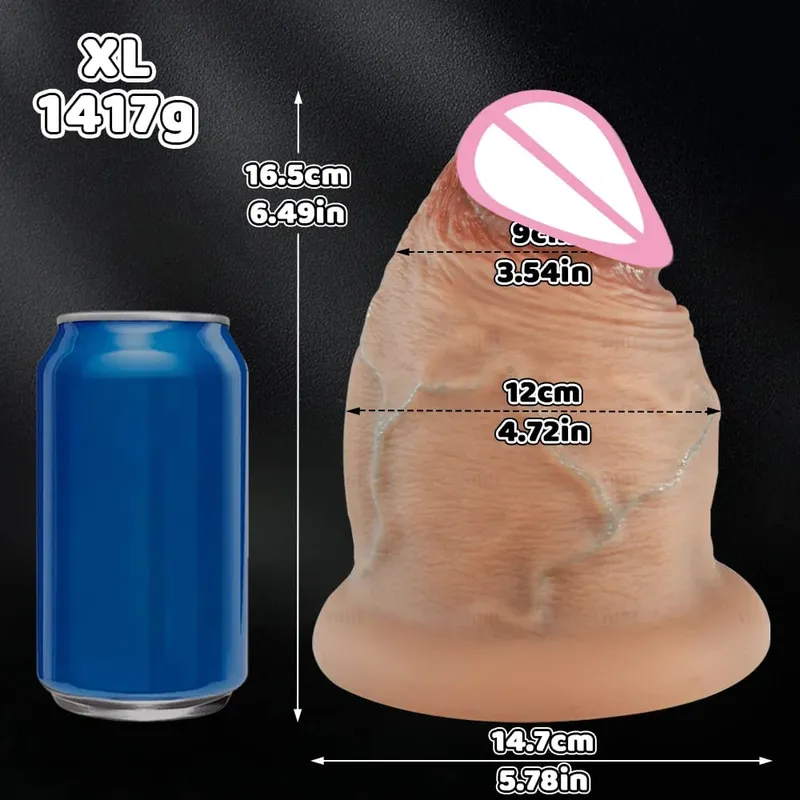 5 Laki ng Silicone Dildos Butt Plug Makapal Anal Plug Makatotohanan Napakalaking Makapal na Dildo na May Suction Cup Mga Laruan para sa Mga Matanda Mga Laruan para sa Babae Lalaki — image 9