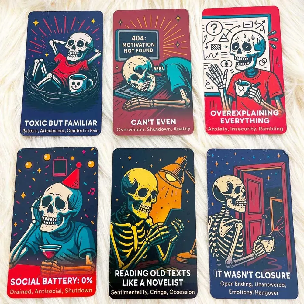 The Dead Inside Deck Tarot Cards 54 Cards 13x8cm Skeletal Divination Oracle Meet Death Below Decks Card Games — image 3