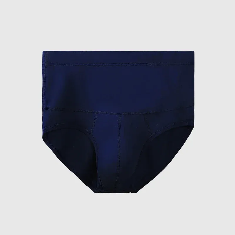 Men's High-Waist Cotton Underwear, Slim-Fitting Waist-Protecting, Plus-Size Warm Triangle Sports Briefs