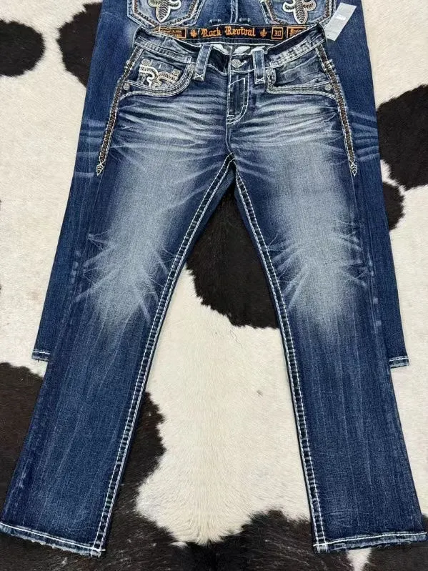 Washed Old Design High Street Loose Straight Wide-leg Slightly Pulled Jeans Clothing Cargo Men's Trousers Purple Brand for Men — image 3