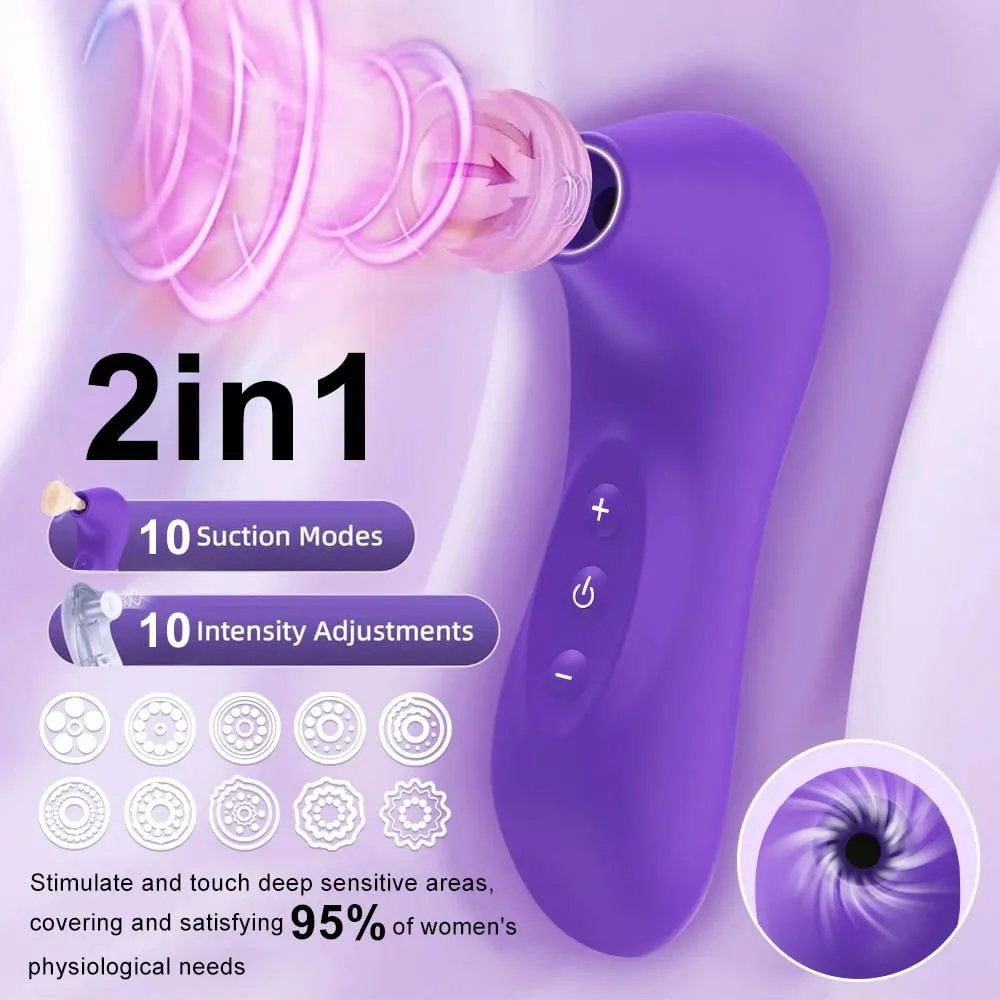 Powerful Clitoral Sucker Vibrator Nipple Clitoris Stimulator Massager 10 Mode Oral Blowjob Vacuum Sex Toys for Women Masturbator — image 2