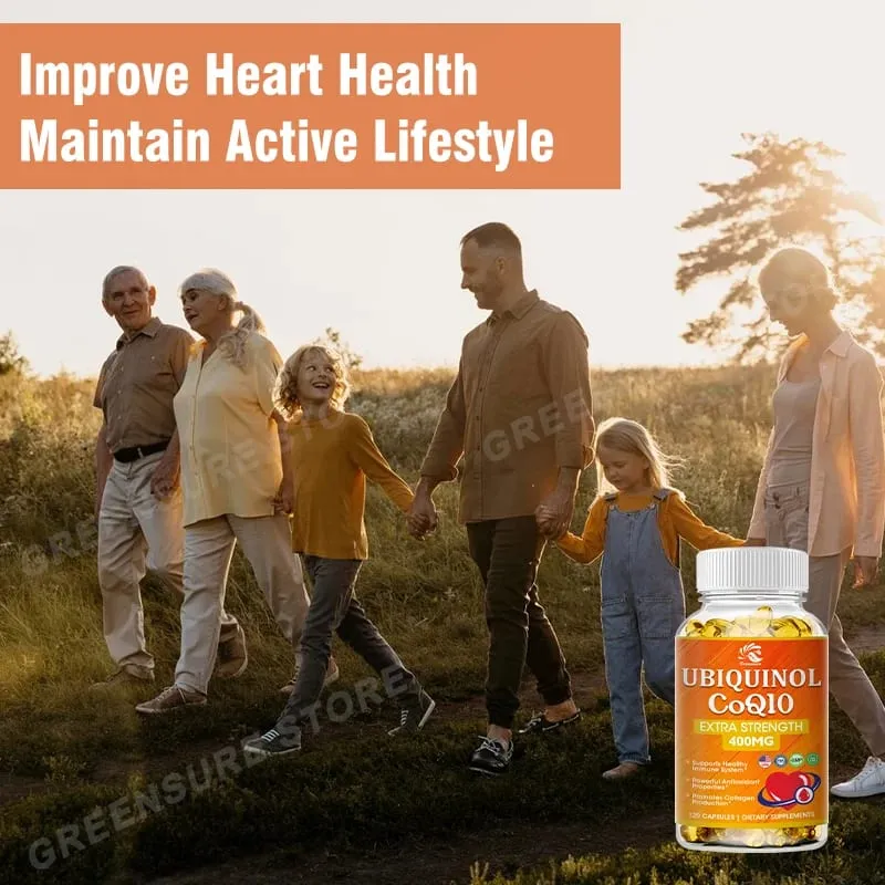 Buy 3 Get 1 Free - CoQ10 Capsules (Ubiquinone) 400mg - Support for Brain Heart & Energy Health – High Absorption Supplement — image 6
