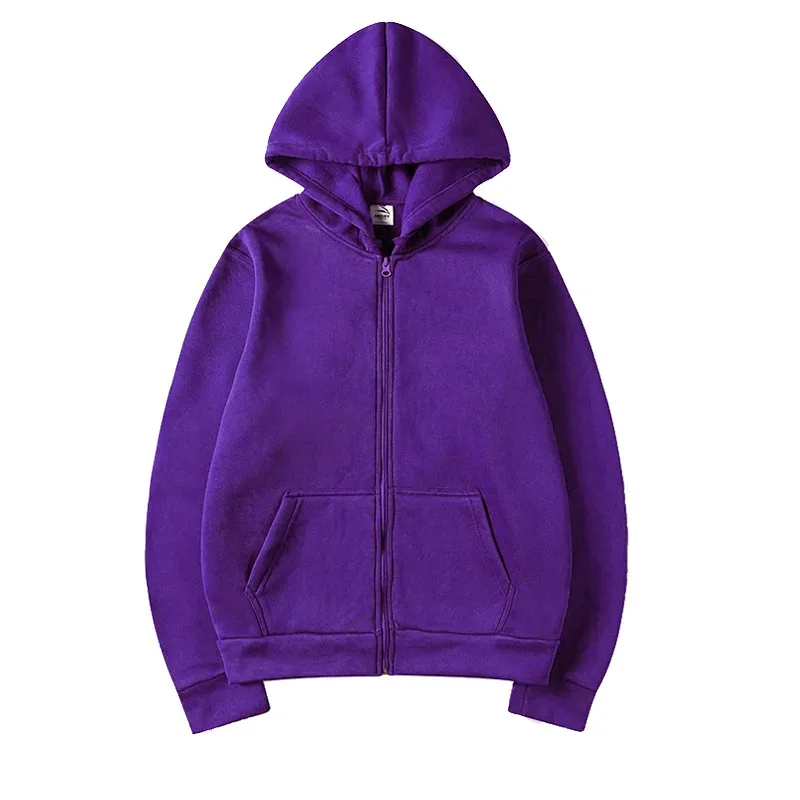 Women Fleece Zip Up Hoodies Running Sports Sweatshirts Fashion Female Classic Casual Zipper Jackets Y2k Hip Hop Streetwear — image 16