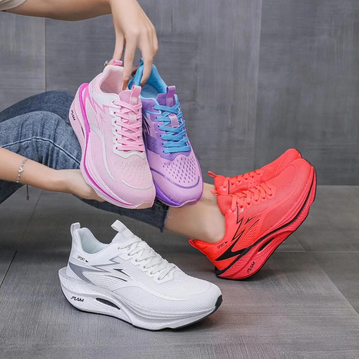 Mens Running Shoes 2026 New Professional Cushioned Breathable Marathon Fashion Sports Training Kightweight Sneakers for Man — image 6