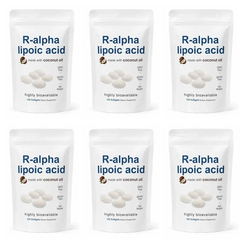Alpha Lipoic Acid 600mg Softgels with MCT Oil Antioxidant Dietary Supplement Non GMO Gluten Free Soy Free 120 Softgels for Adult — image 12
