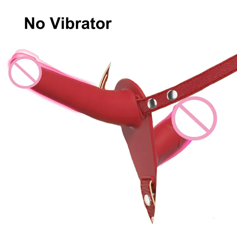Strap-On Dildo with Adjustable Harness Wearable Realistic Double Dildo Vibrators Adult Sex Toys for Women Lesbians — image 10