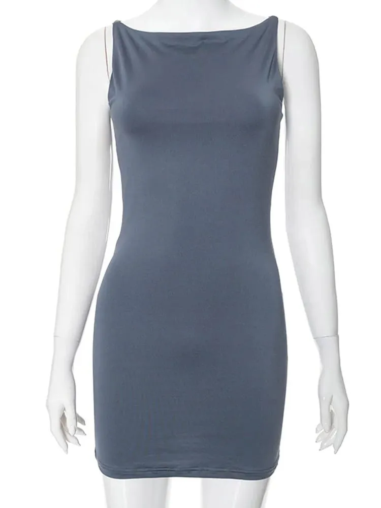 Women's Sleeveless Mini Wrap Dress Y2K Basic Casual Fashion Summer Sexy Elegant Club Party Evening Outfit 2025 — image 4
