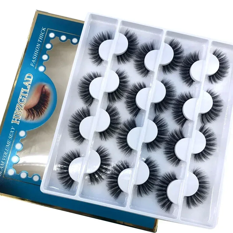 12 pairs of Multipack 3D mink false eyelashes handmade soft and fluffy natural eye makeup tool — image 8