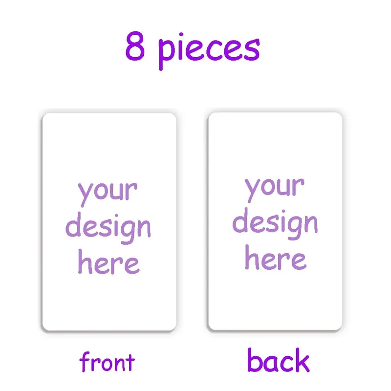 Double Sided Custom PVC Business Cards Plastic Photocards - Waterproof Durable Personalized Photo Membership Cards Company Club — image 7
