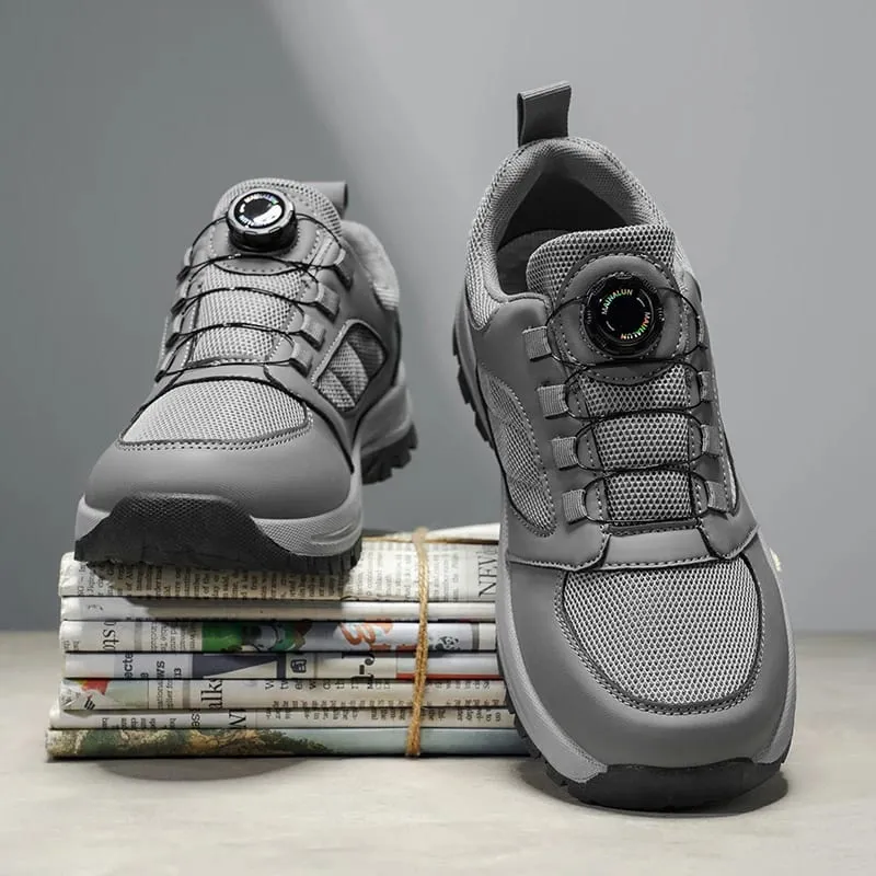 Season Hiking Shoes - No-Tie Rotating Buckle Closure Lightweight Trekking Boots with Cushioned EVA Insole & Arch Support — image 5
