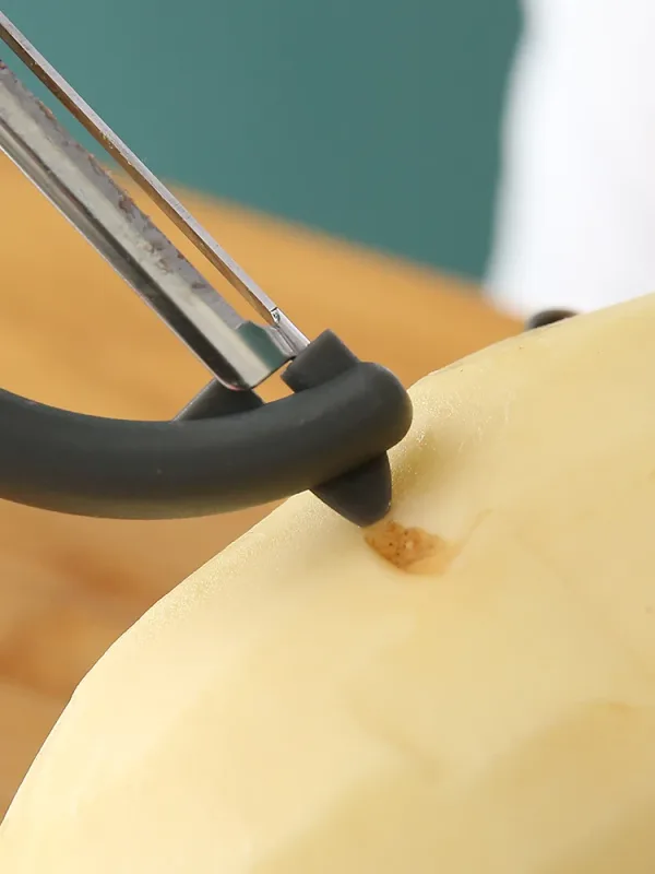 Roestvrijstalen dunschiller voor het verwijderen van aardappel-fruitschillen Groenteschaafschiller Handmatig snel schillen Vegetavle Cutter Keukengereedschap — image 4