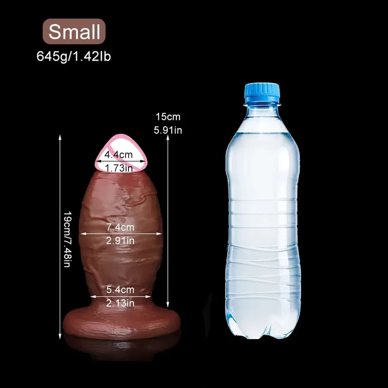 Vastag vibrátor anális szexjátékokhoz 18+ Folyékony szilikon fenékdugó Hatalmas anális valósághű műpénisz, vaskos dugó női férfiak meleg maszturbáció