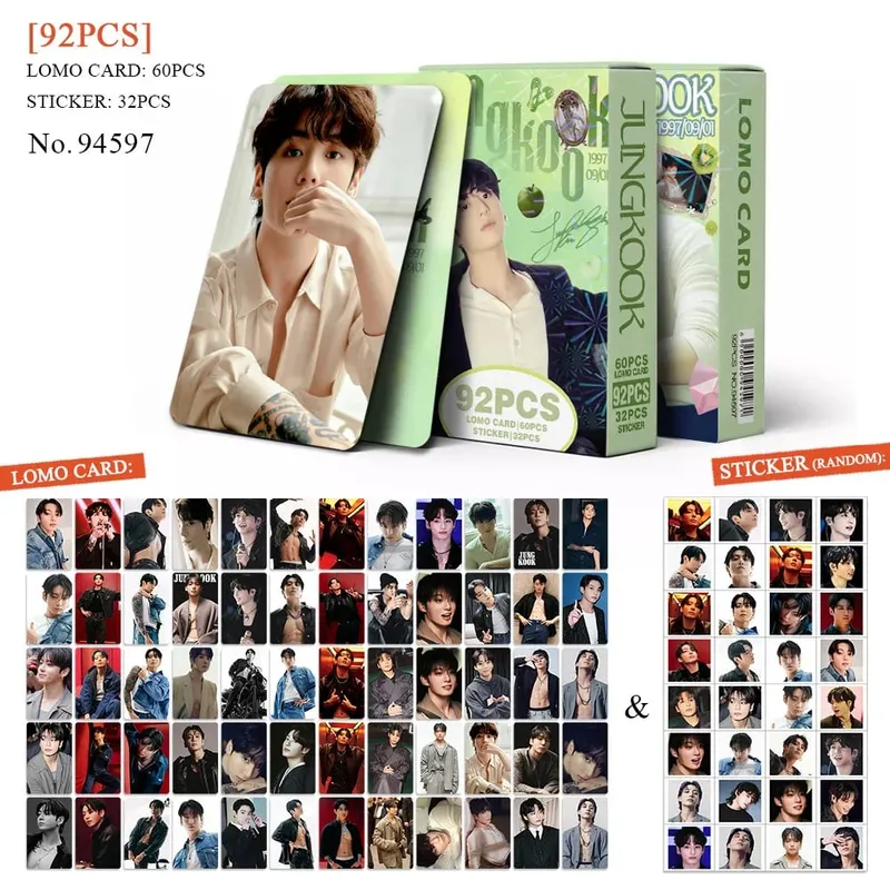 92pcs EXO New Album REVERXE Photocards Stickers Kpop Merch Lomo Cards Set Fans Collection Cards Gifts — image 8