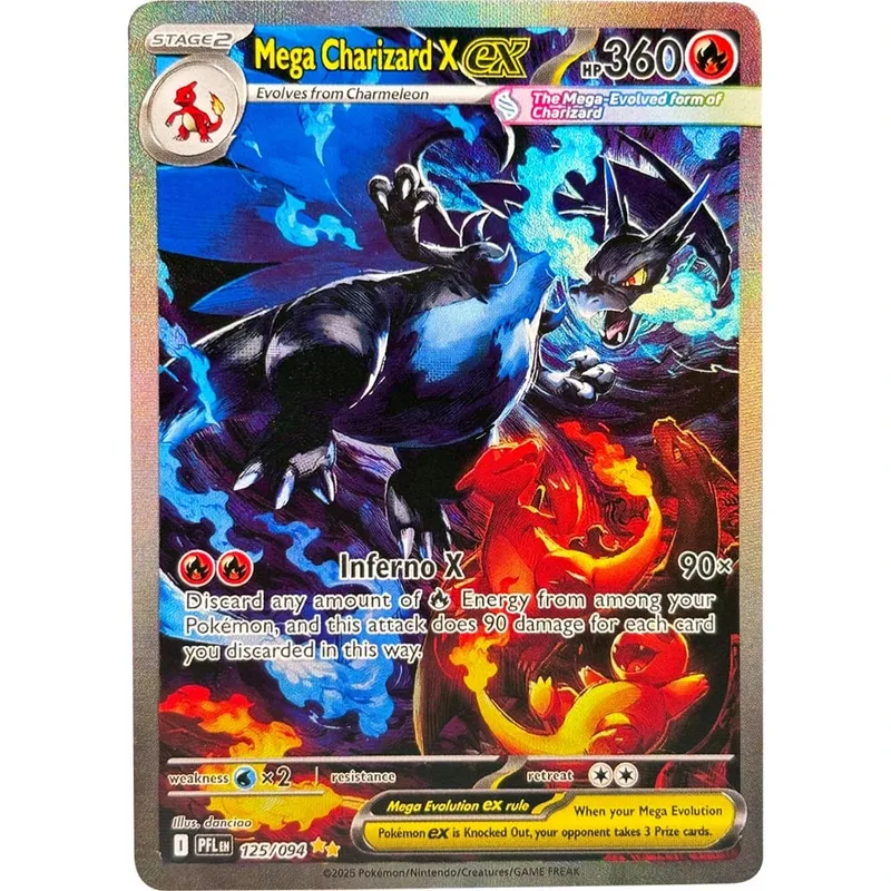 TCG Collection Cards 125/094 290/217 DIY TCG Game Cards Shining Creativity Rare Holographic Cards Gift