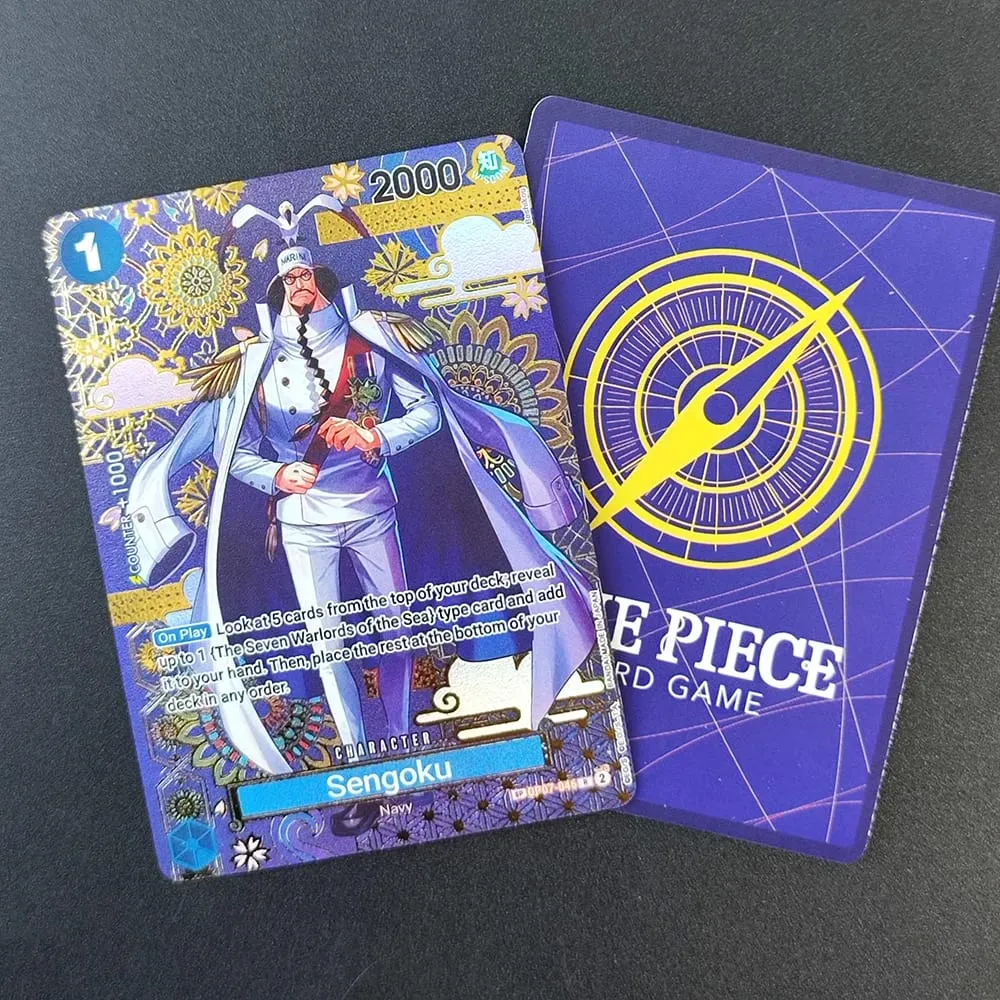 Diy One Piece Op14 Sp Card The Azure Sea Seven Hancock Perona Mihawk Sengoku Kid Killer Sugar English Collection Tcg Anime Card