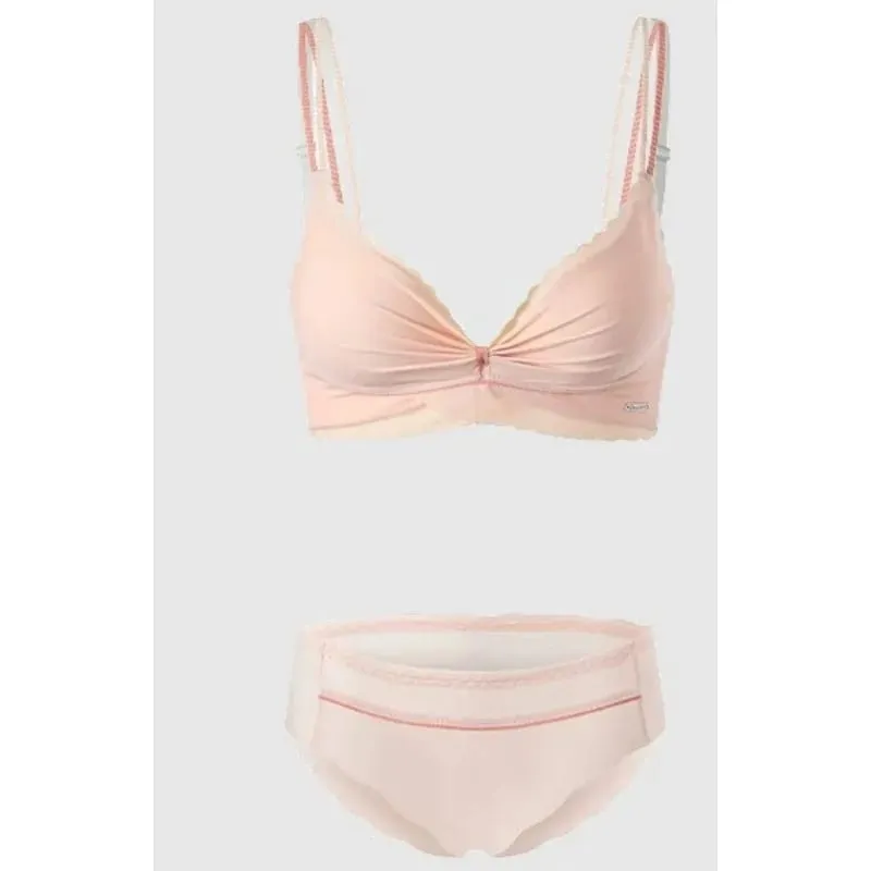 Hot Sexy Sweet Lingerie Set Women Wireless Bra Thin Cup Push Up Breast Support Large Bust Minimizer Daily Wear Plus Size S-XL — image 4