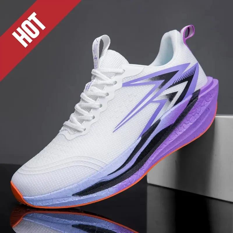 NEW Running Shoes Carbon Board Marathon Men Sports Breathable Lightweight Women's Comfortable Athletic Nonskid Sneakers Casual — image 3